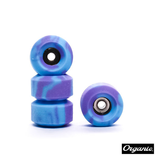 Organic purple/blue swirl fingerboard wheels - Caramel Fingerboards - Fingerboard store