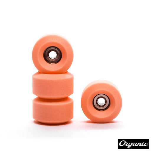 Organic salmon fingerboard wheels - Caramel Fingerboards - Fingerboard store