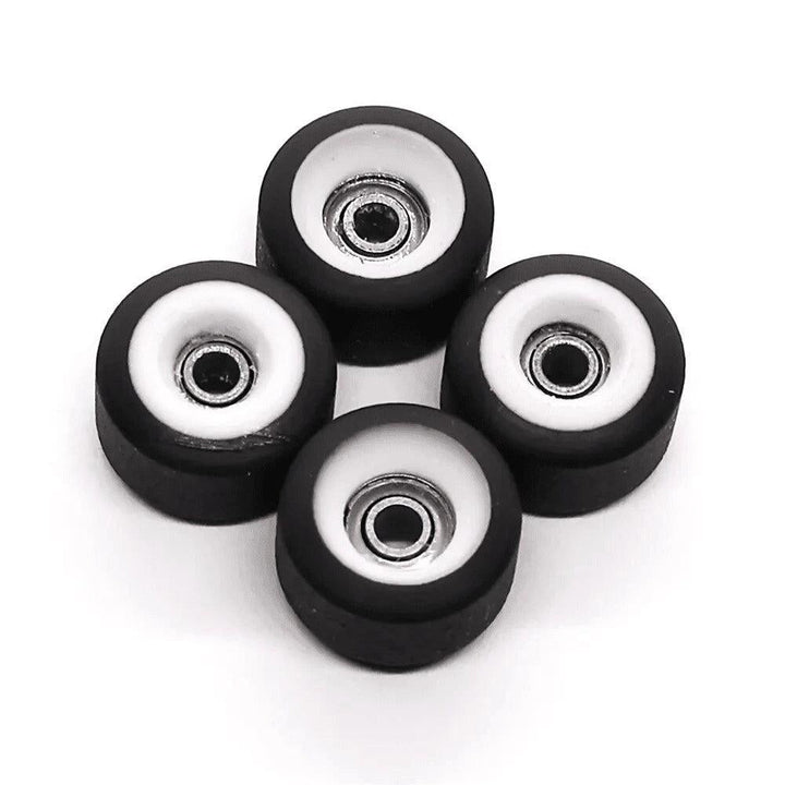 Peak Black-White Dual Core Fingerboard Wheels 7.5mm - Caramel Fingerboards - Fingerboard store