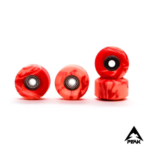 Peak red gamer fuel fingerboard wheels 7.5mm - Caramel Fingerboards - Fingerboard store