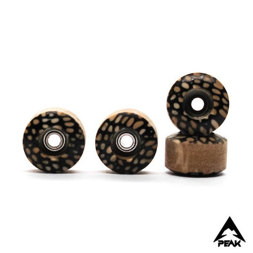 Peak tortoise tint fingerboard wheels 7.5mm - Caramel Fingerboards - Fingerboard store