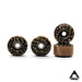 Peak tortoise tint fingerboard wheels 7.5mm - Caramel Fingerboards - Fingerboard store