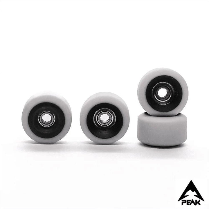 Peak White-Black Fingerboard Wheels 7.5mm - Caramel Fingerboards - Fingerboard store
