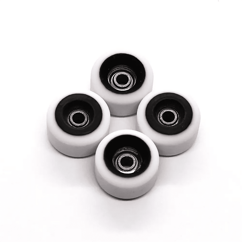 Peak White - Black Fingerboard Wheels 7.5mm - Caramel Fingerboards - Fingerboard store