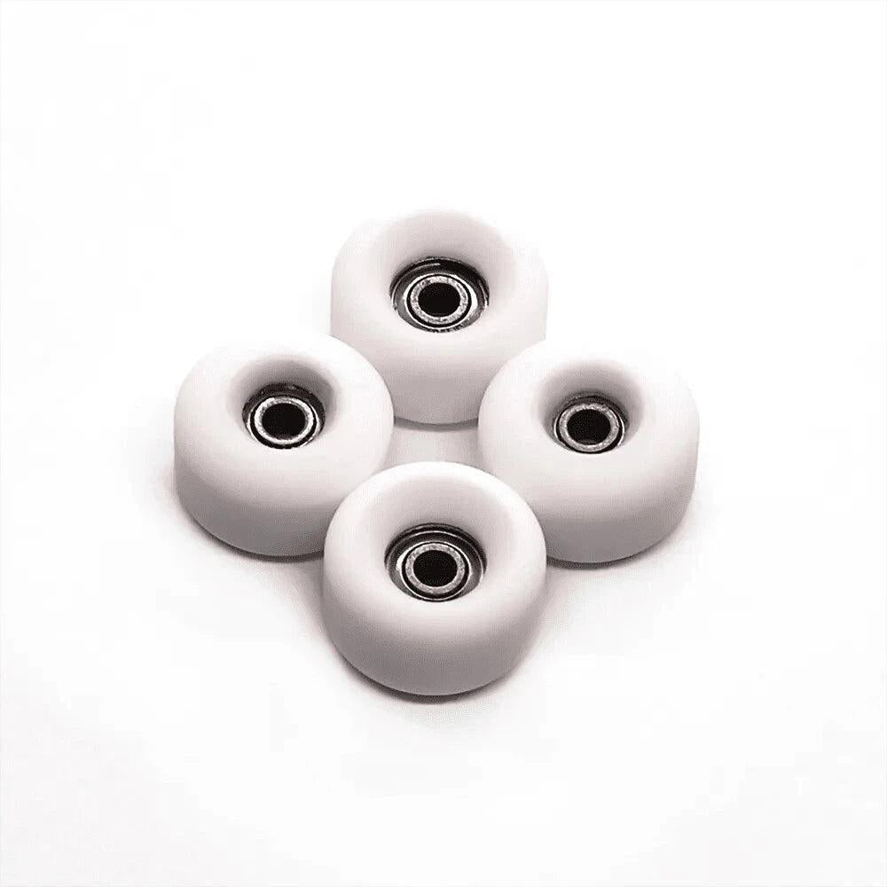 Peak White Fingerboard Wheels 7.5mm - Caramel Fingerboards - Fingerboard store