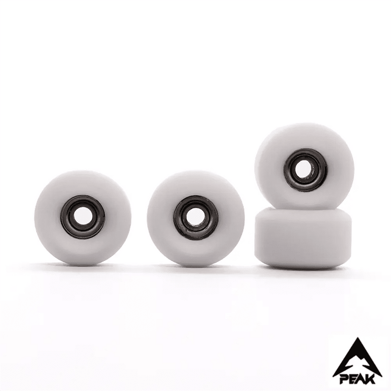 Peak White Fingerboard Wheels 7.5mm - Caramel Fingerboards - Fingerboard store