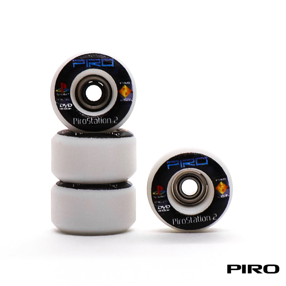 Piro White Performance PiroStation Fingerboard Wheels 8mm