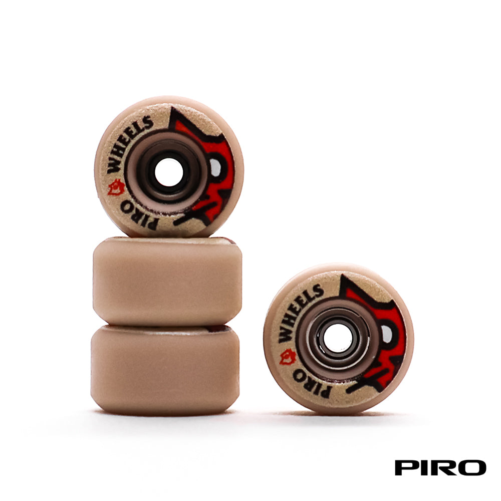 Piro Tan Performance Bone Head Fingerboard Wheels 8mm