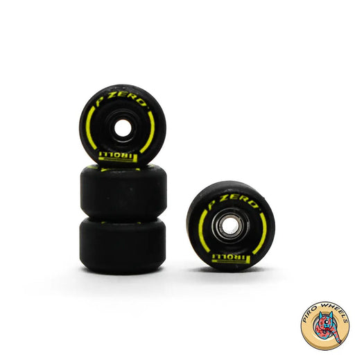 Piro P - Zero Black Real Wear Graphic Performance fingerboard wheels 8mm - Caramel Fingerboards - Fingerboard store