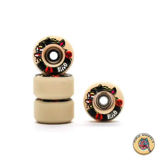 Piro Tan Bakeneko Real Wear Graphic Performance fingerboard wheels 8mm - Caramel Fingerboards - Fingerboard store