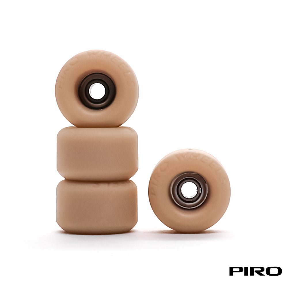 Piro Tan Performance Comp Fingerboard Wheels 7.5mm - Caramel Fingerboards - Fingerboard store