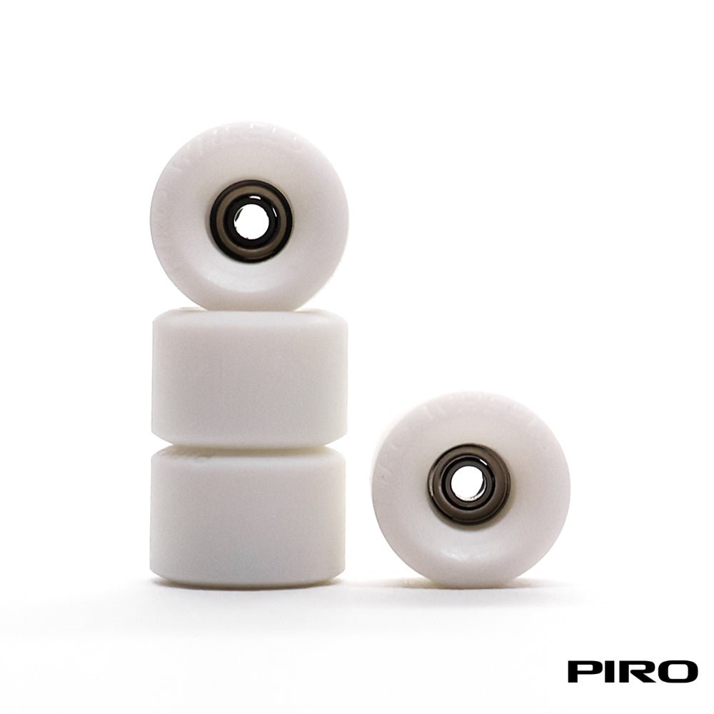 Piro White Bowl Fingerboard Wheels 8.5mm - Caramel Fingerboards - Fingerboard store
