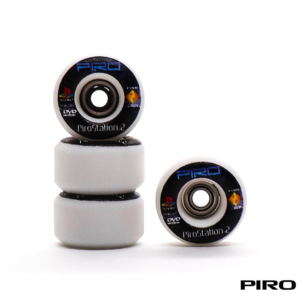 Piro White Performance PiroStation Fingerboard Wheels 8mm - Caramel Fingerboards - Fingerboard store