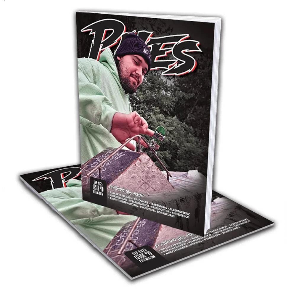 Plies 10 - USA FBL Magazine Printed - Caramel Fingerboards - Fingerboard store