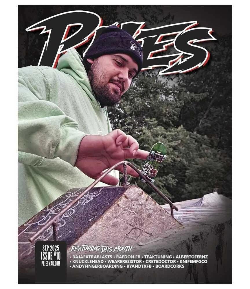 Plies 10 - USA FBL Magazine Printed - Caramel Fingerboards - Fingerboard store