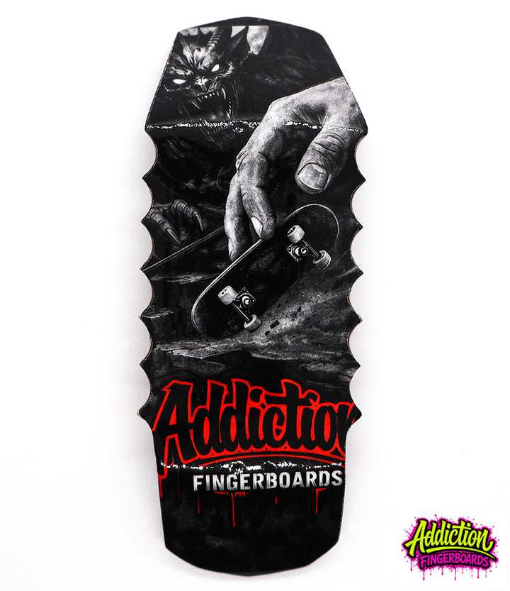 Addiction Shadow Rider Predator Fingerboard Deck 35mm