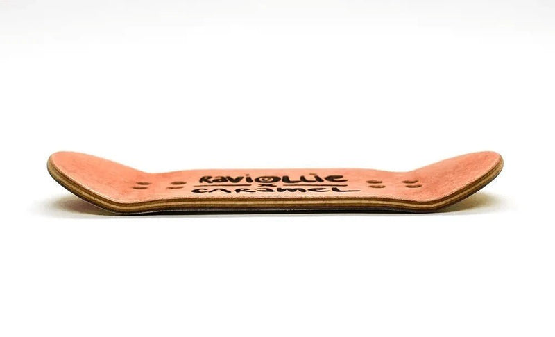 Raviollie x Caramel Yellow Fingerboard Deck 33.5mm - Caramel Fingerboards - Fingerboard store