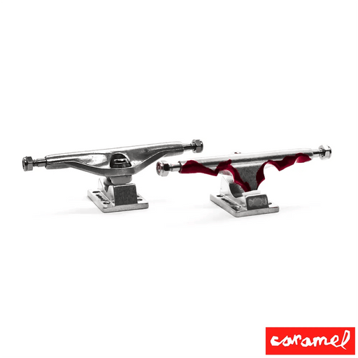 Red Halloween Caramel Fingerboard Trucks - Caramel Fingerboards - Fingerboard store