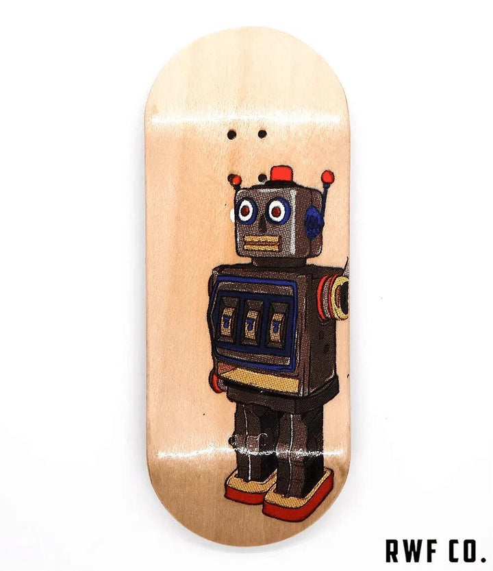 RedWolf Robot Fingerboard Deck 36mm - Caramel Fingerboards - Fingerboard store