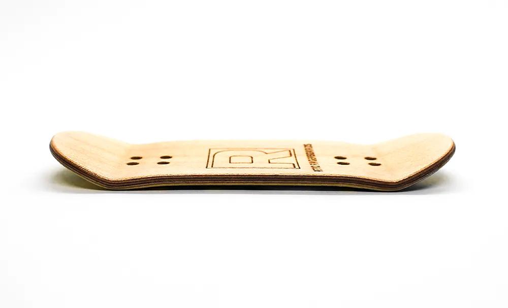 Retro Blue Hedgehog Fingerboard Deck - Caramel Fingerboards - Fingerboard store