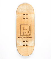 Retro Blue Hedgehog Fingerboard Deck - Caramel Fingerboards - Fingerboard store