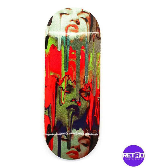 Retro Girl Fingerboard Deck 32mm - Caramel Fingerboards - Fingerboard store