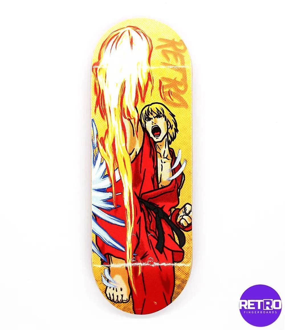 Retro Ken Fingerboard Deck 32mm - Caramel Fingerboards - Fingerboard store
