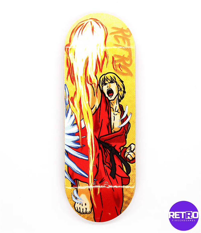 Retro Ken Fingerboard Deck 32mm - Caramel Fingerboards - Fingerboard store
