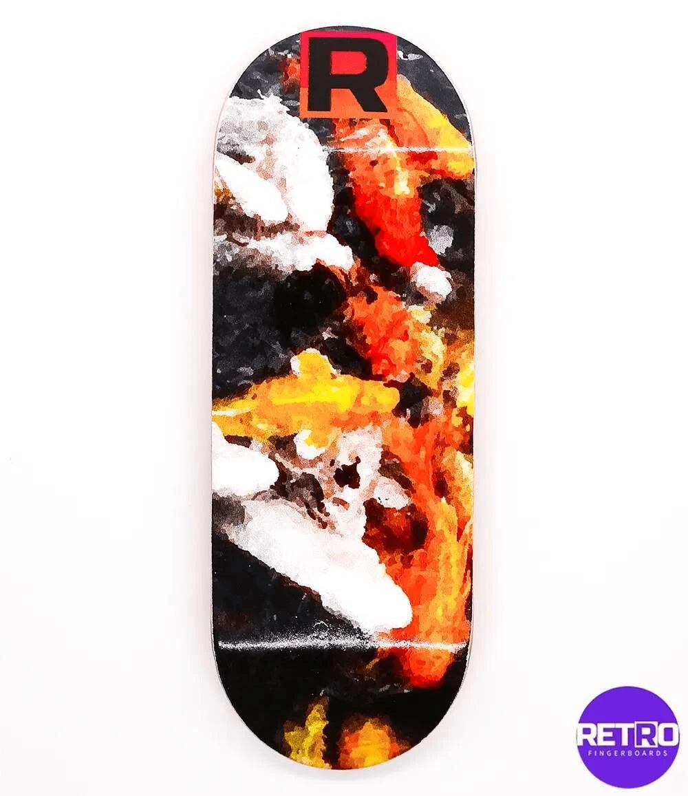 Retro Koi Fingerboard Deck 33mm - Caramel Fingerboards - Fingerboard store