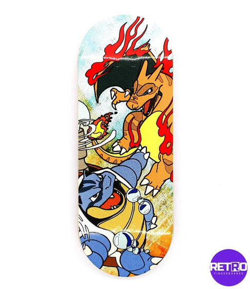 Retro Mega Battle Fingerboard Deck - Caramel Fingerboards - Fingerboard store