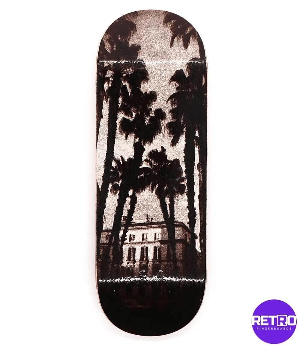 Retro Palm Fingerboard Deck 32mm - Caramel Fingerboards - Fingerboard store
