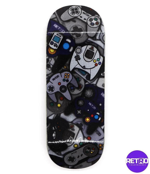 Retro Video Game Fingerboard Deck 34mm - Caramel Fingerboards - Fingerboard store