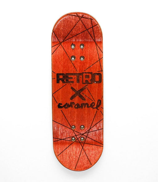 Retro x Caramel cat fingerboard deck 32mm - Caramel Fingerboards - Fingerboard store