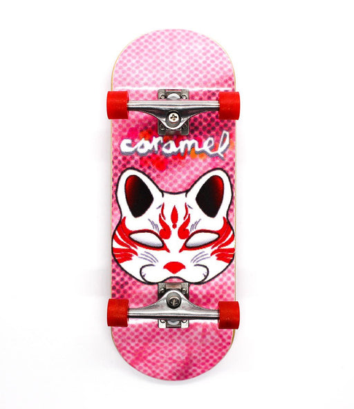 Retro x Caramel cat kabuki masc complete fingerboard 33mm - Caramel Fingerboards - Fingerboard store