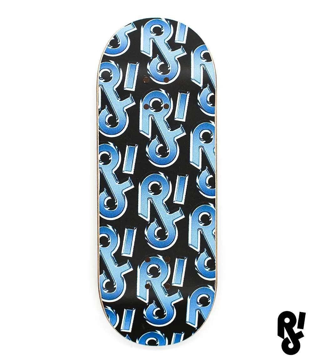 Riddle Blue Logo Fingerboard Deck 34mm - Caramel Fingerboards - Fingerboard store
