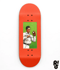 Riddle Orange Baseball Fingerboard Deck 33mm