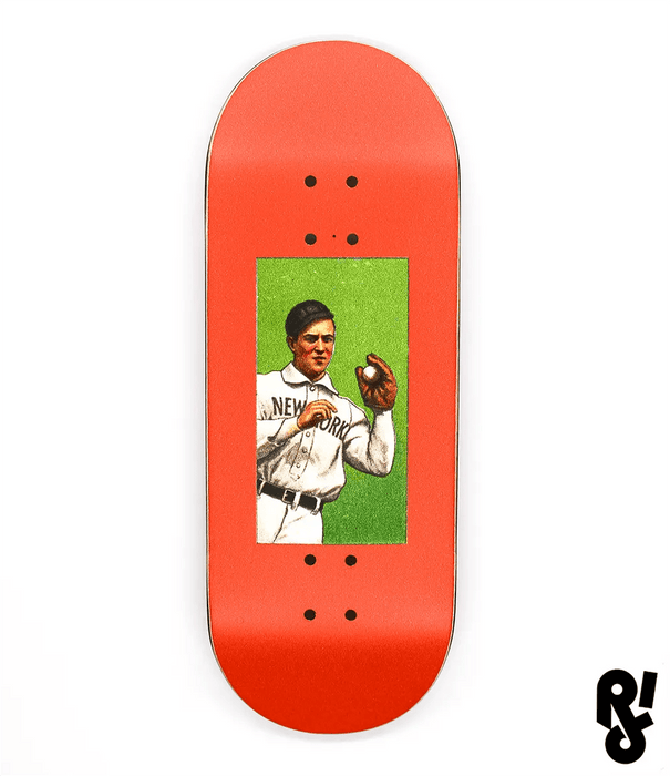 Riddle Orange Baseball Fingerboard Deck 34mm - Caramel Fingerboards - Fingerboard store