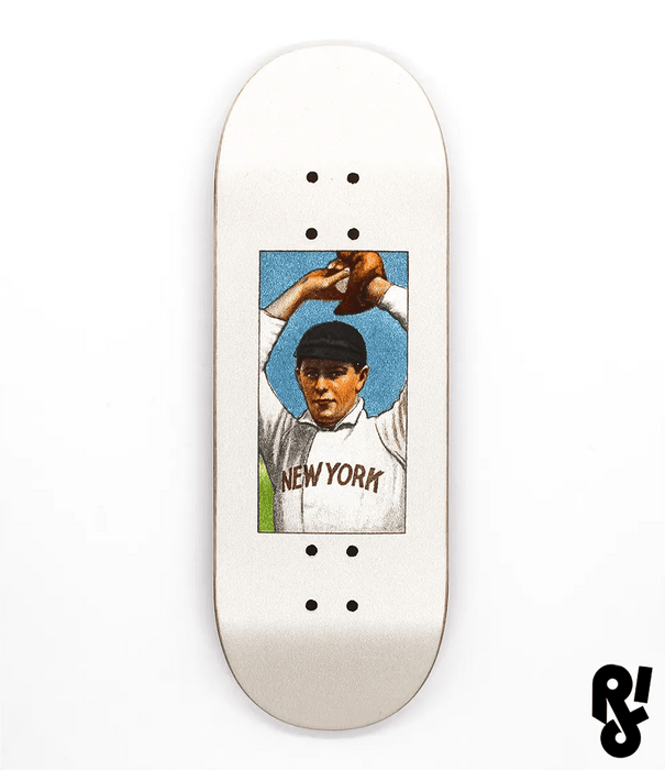 Riddle White Baseball Fingerboard Deck 32mm - Caramel Fingerboards - Fingerboard store