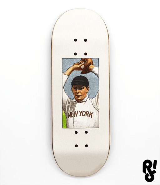 Riddle White Baseball Fingerboard Deck 32mm - Caramel Fingerboards - Fingerboard store