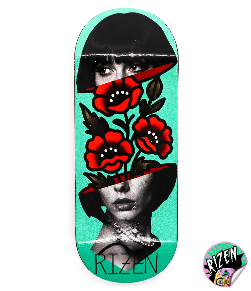 Rizen Bloom Within Fingerboard Deck 36mm - Caramel Fingerboards - Fingerboard store