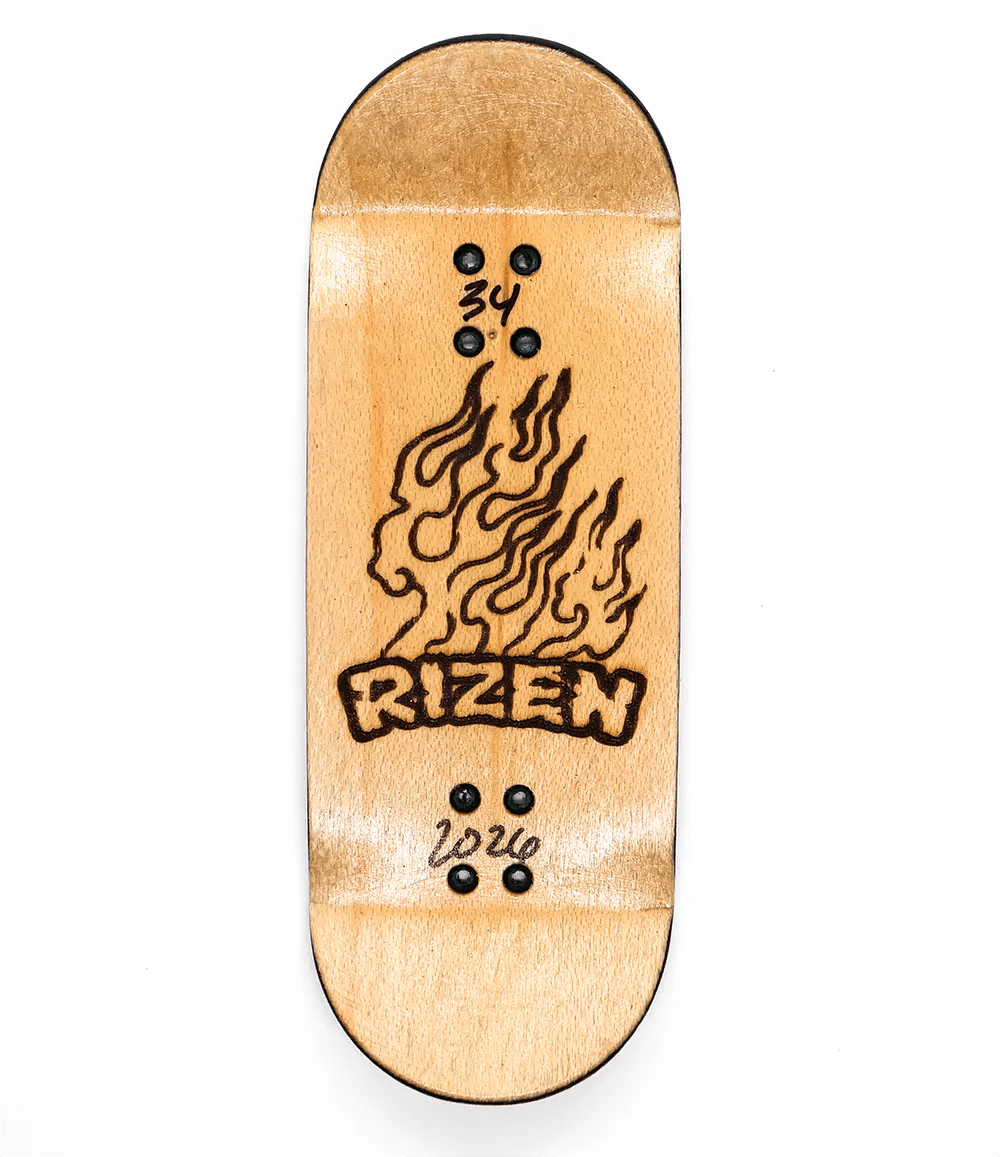 Rizen Celestial Fingerboard Deck 34mm - Caramel Fingerboards - Fingerboard store