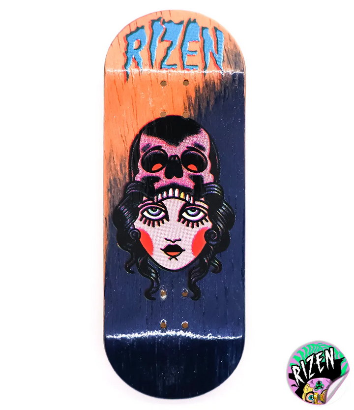 Rizen Dead Beauty Fingerboard Deck 34mm - Caramel Fingerboards - Fingerboard store