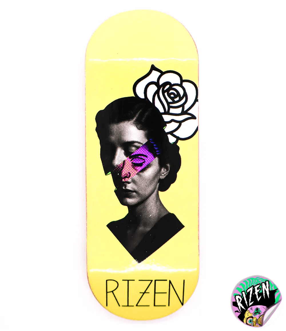 Rizen Identity Fingerboard Deck 34mm - Caramel Fingerboards - Fingerboard store