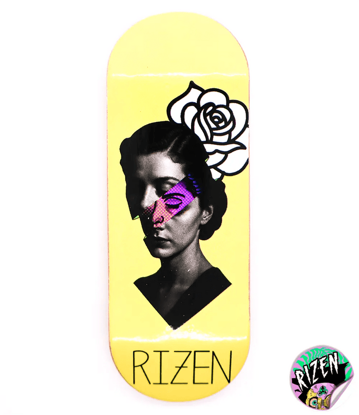 Rizen Identity Fingerboard Deck 34mm - Caramel Fingerboards - Fingerboard store