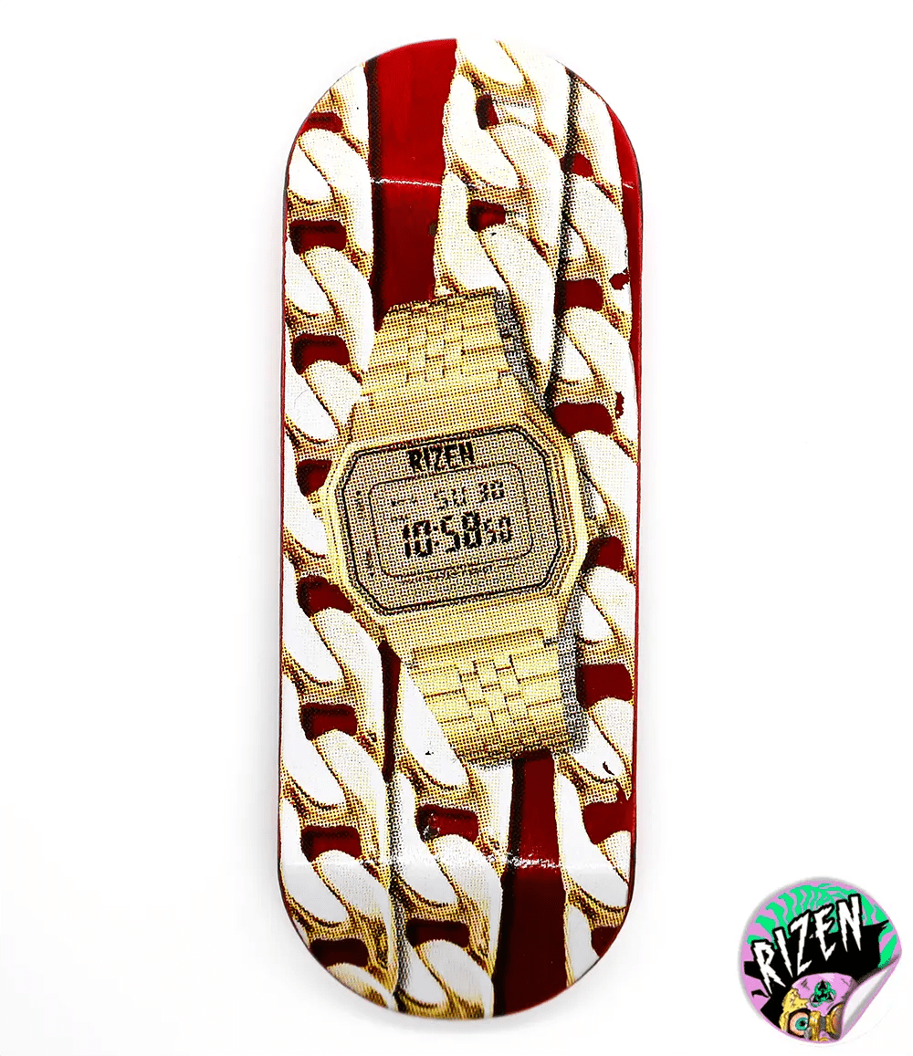 Rizen On Time Fingerboard Deck 34mm - Caramel Fingerboards - Fingerboard store