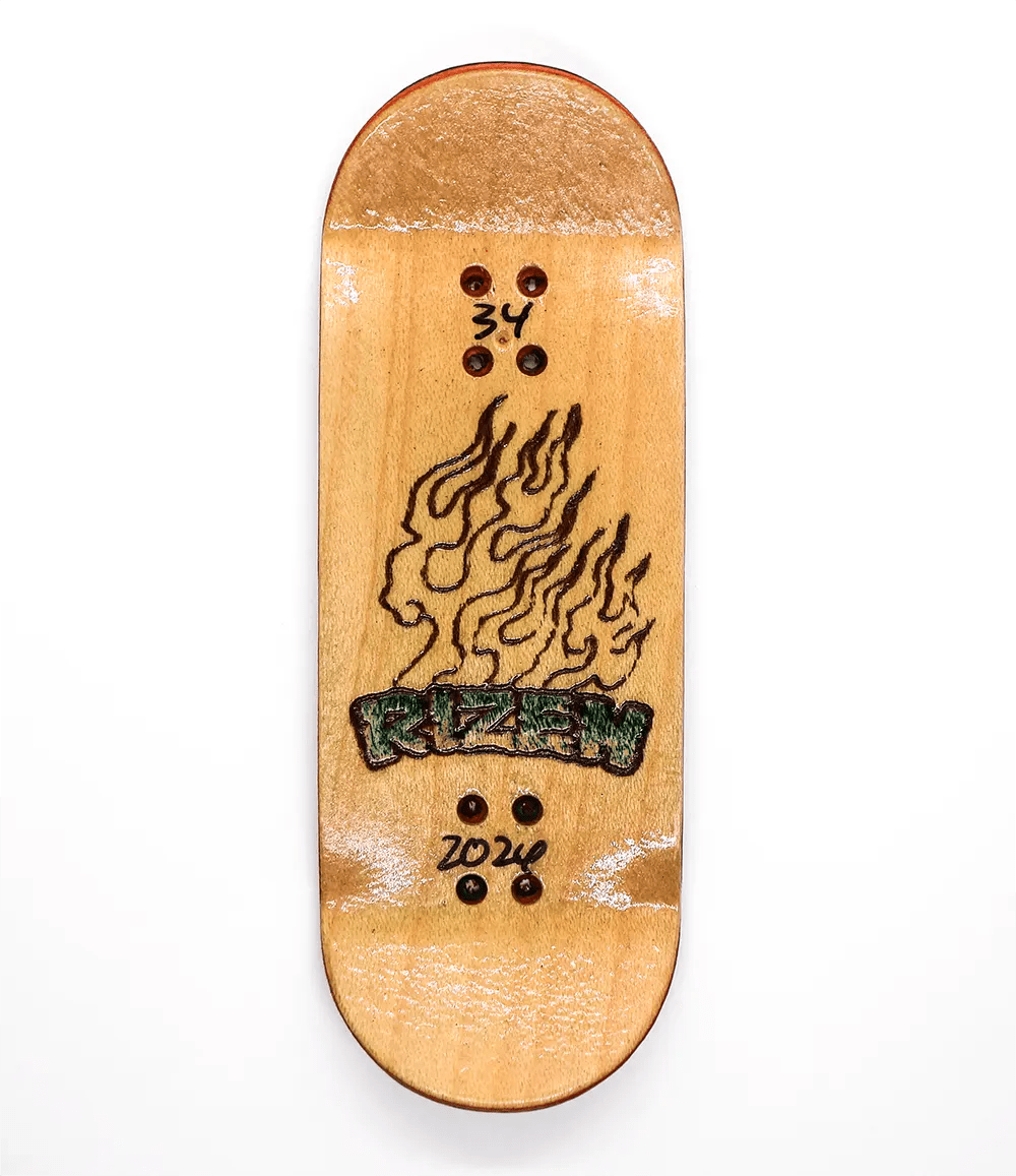 Rizen On Time Fingerboard Deck 34mm - Caramel Fingerboards - Fingerboard store