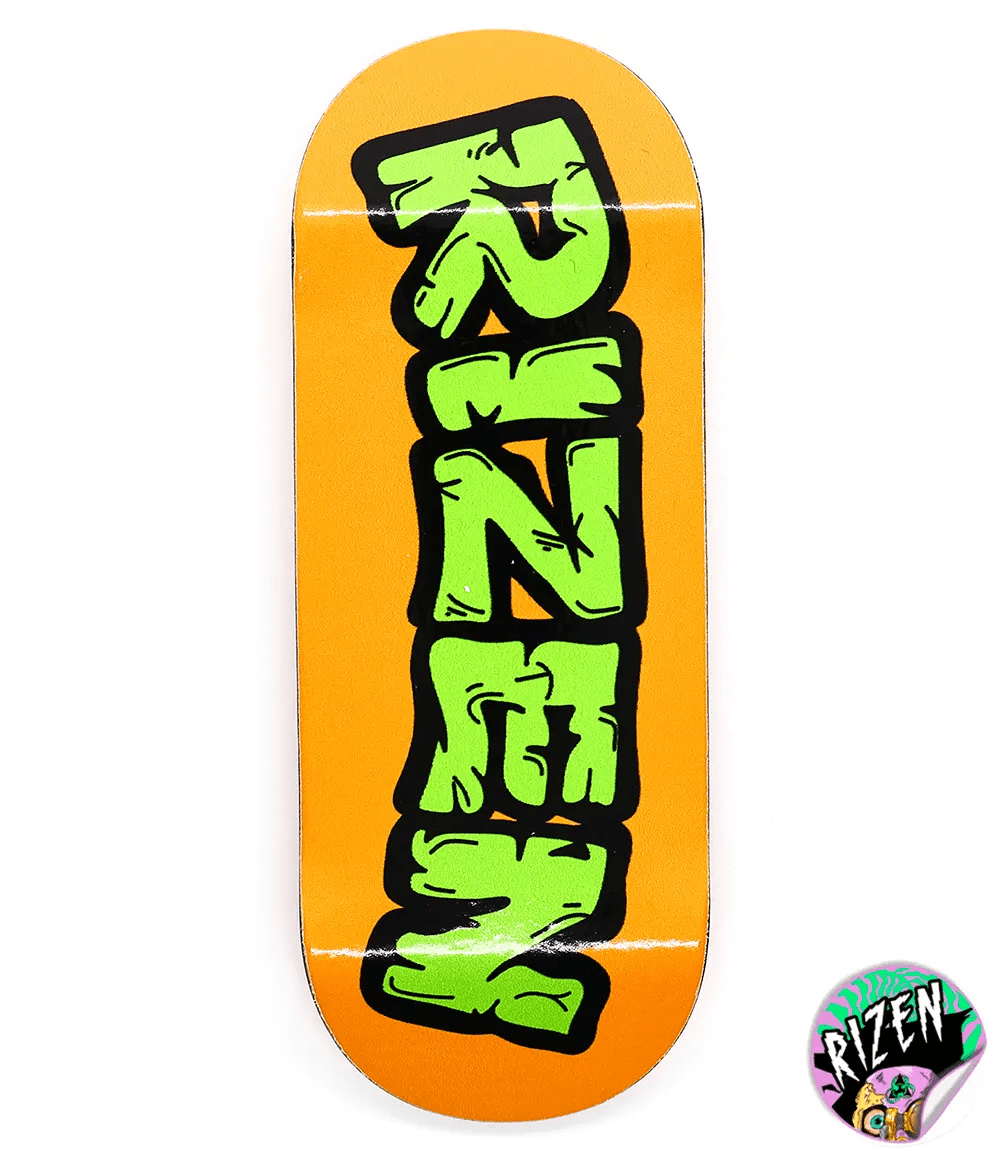 Rizen Orange Fingerboard Deck 36mm - Caramel Fingerboards - Fingerboard store