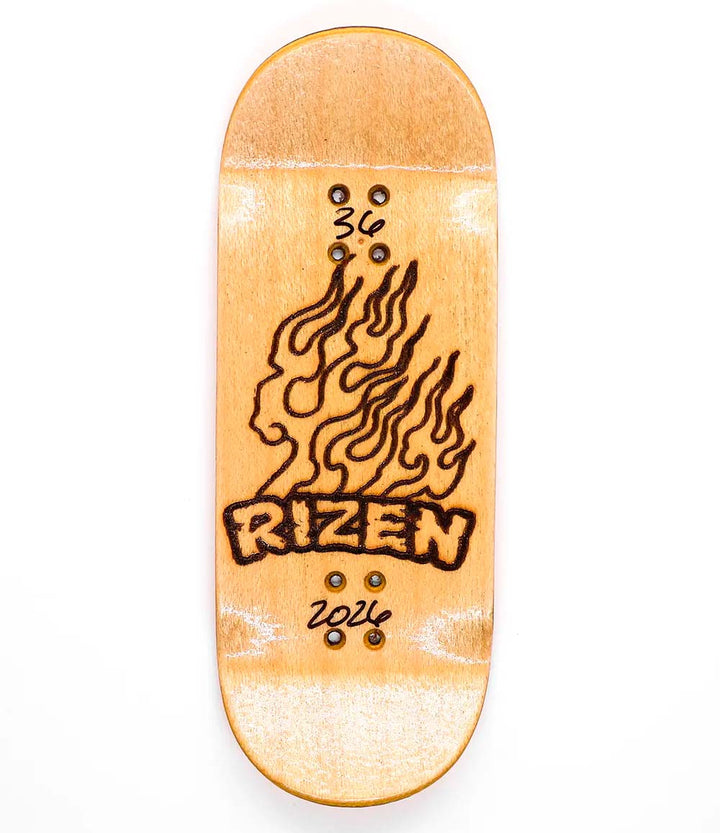 Rizen Orange Fingerboard Deck 36mm - Caramel Fingerboards - Fingerboard store