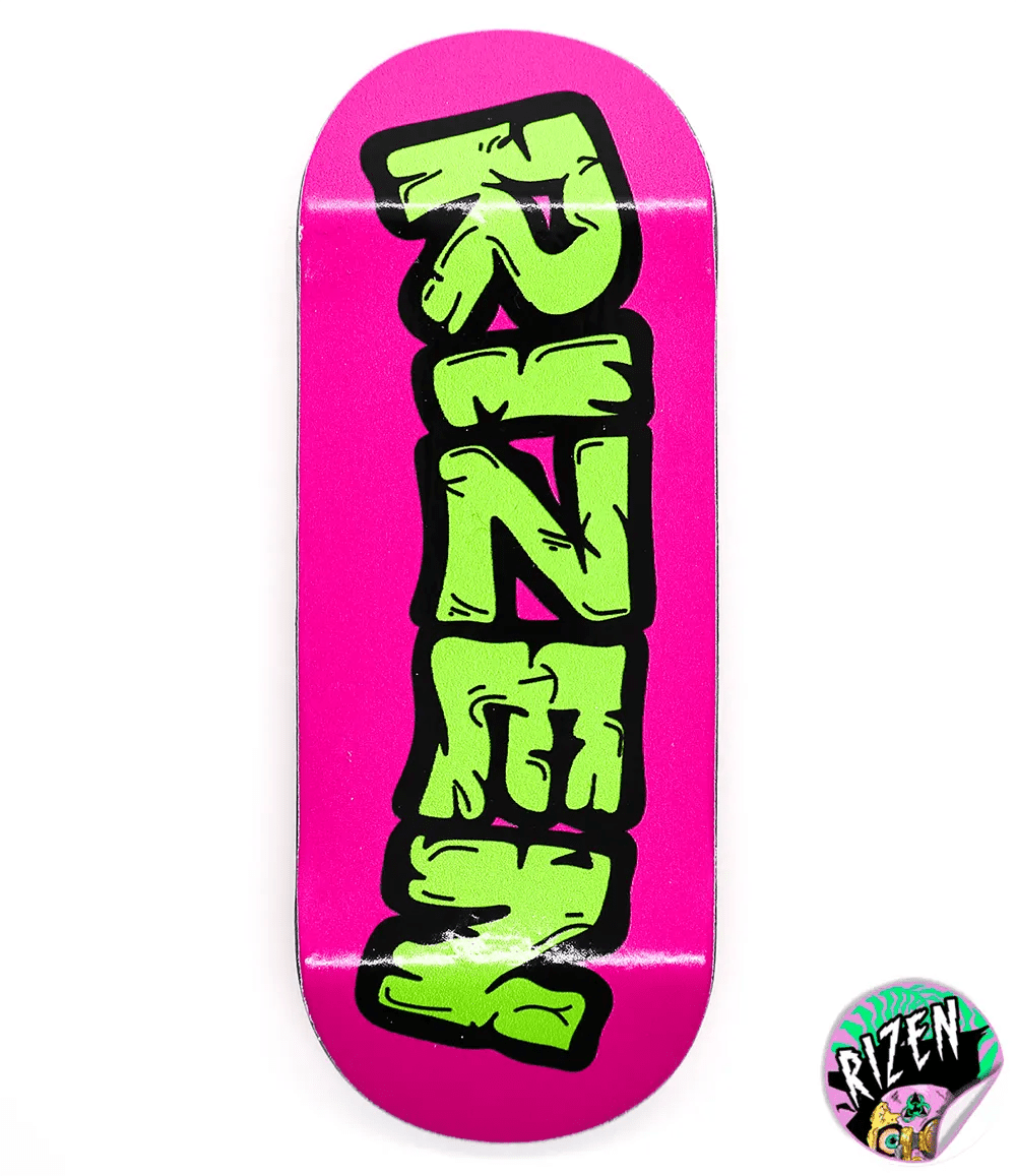 Rizen Pink Fingerboard Deck 36mm - Caramel Fingerboards - Fingerboard store