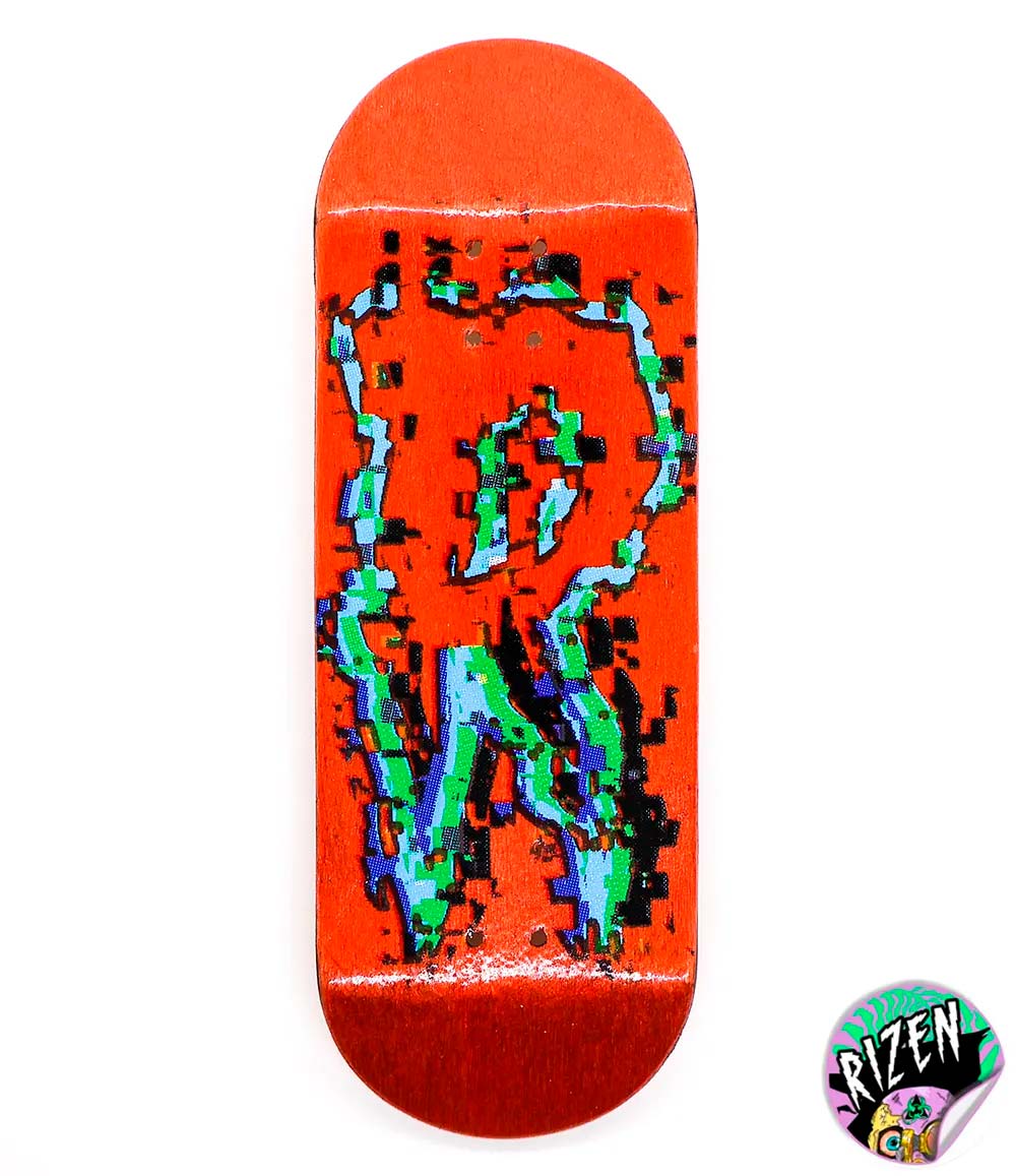 Rizen R Orange Fingerboard Deck 32mm